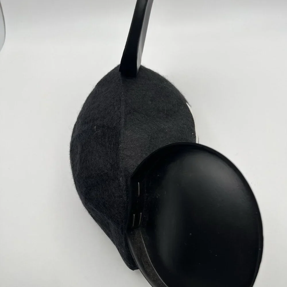 Vintage 1980s Disney Channel Black Mickey Mouse Ears Hat Benay Albee Promo RARE